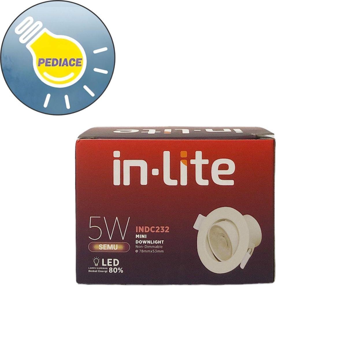LAMPU LED SPOTLIGHT MINI DOWNLIGHT INLITE 5 WATT INDC232 - Semu 4000K