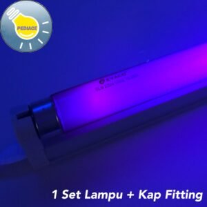 Lampu UV UVA T8 Ultraviolet BLB 20W SET KOMPLIT 61.5cm Sensor Uang