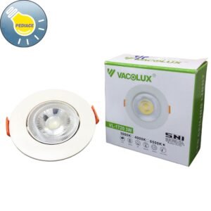 Lampu Downlight 3W VACOLUX VL-1720 Spotlight Ceiling Inbow Putih 6500K