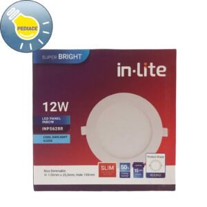 Lampu LED Panel Light Bulat 12W Inlite Inbow SNI - COOL DAYLIGHT 6500K