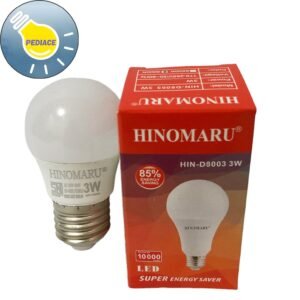 Lampu LED Bulb 3 Watt E27 HINOMARU HIN-D8003 3W 3500K Warm White