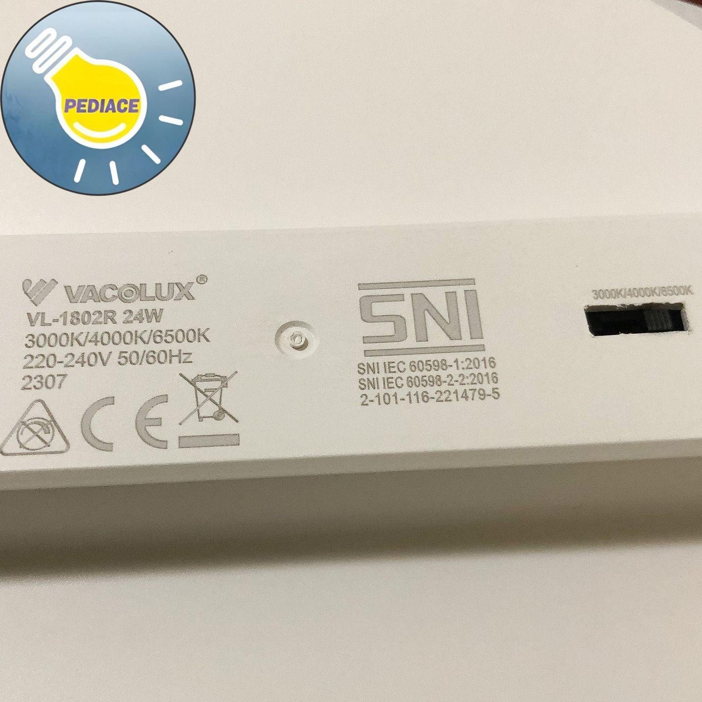 Lampu LED Downlight 24W VACOLUX VL-1802R Bulat Inbow - Changeable CCT - Image 4