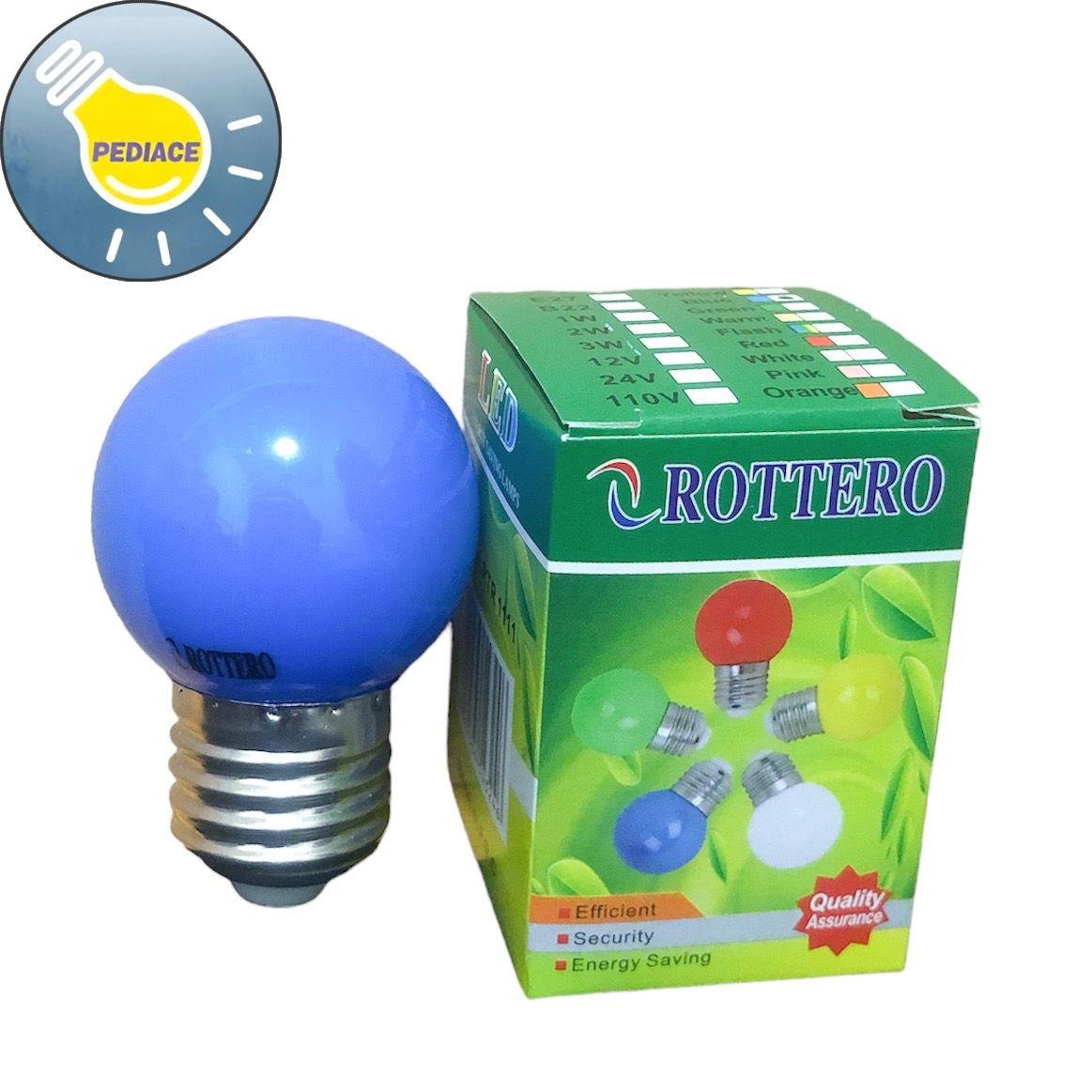 Lampu LED Bulb Dekorasi 1W E27 ROTTERO 1 Watt Lampu Hias 80lm - Biru