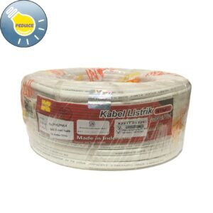 Kabel Listrik Oval Gepeng Flexible 2x0.75 PUTIH KITANI SNI 50Meter