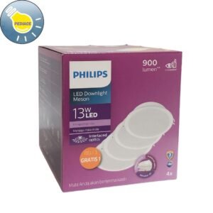 Lampu LED Downlight Meson Panel PHILIPS 13W 3000K Kuning 3 Gratis 1