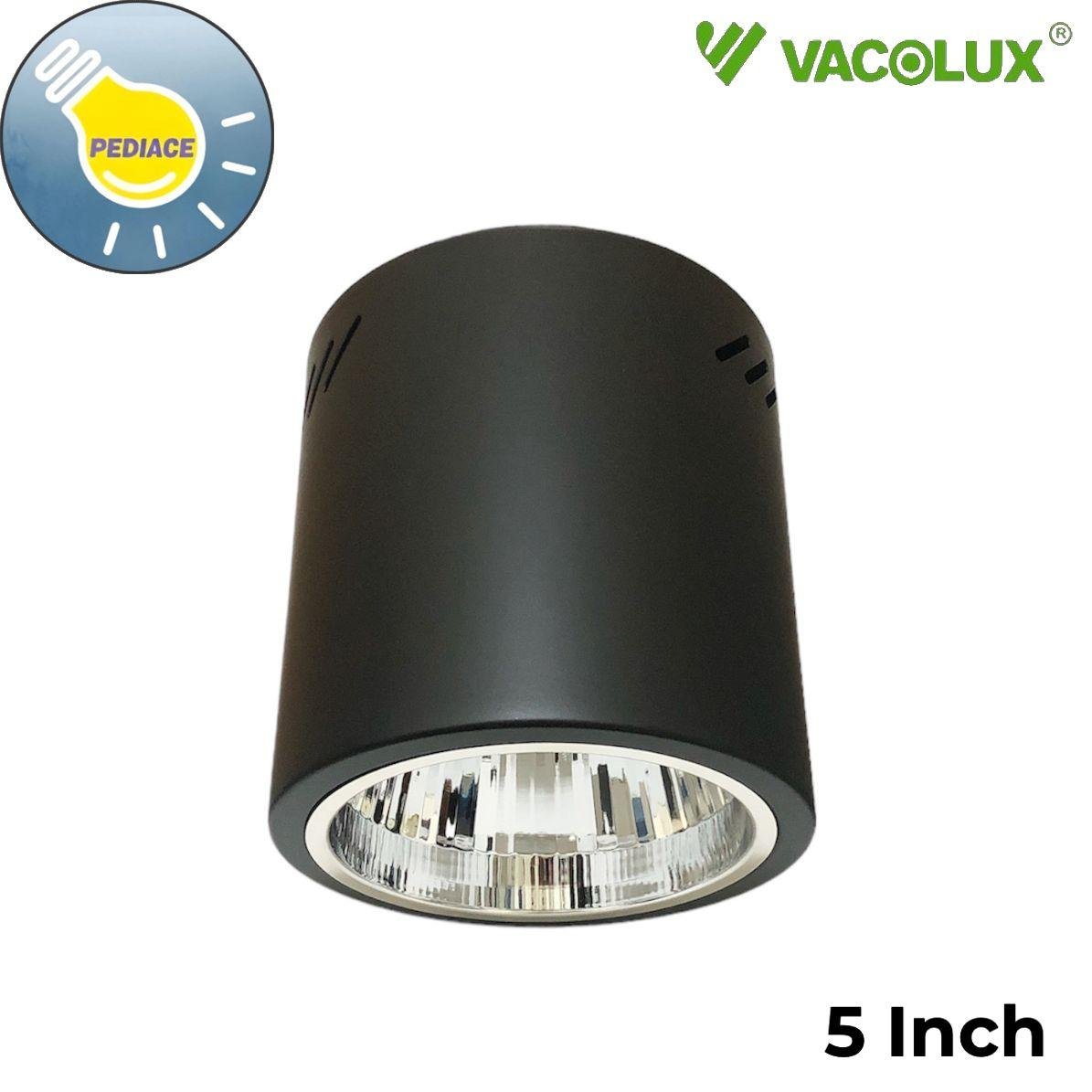 Kap Lampu Downlight Outbow Tempel OB Bulat Hitam 5" 5 Inch Fitting E27