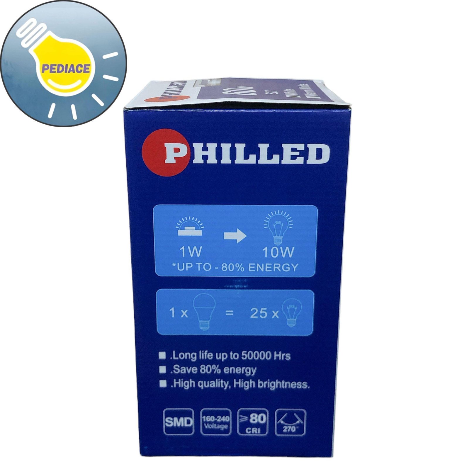 Lampu Bohlam LED 60W 60 Watt PHILLED Bulb Capsule E27 Cahaya Putih - Image 3