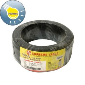 Kabel Tunggal Kawat NYA 1.5mm SUPREME Warna Hitam 1 Roll 100M