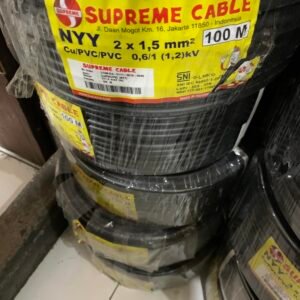 Kabel Supreme 2x1,5mm NYY Kawat 1 Roll 100 Meter