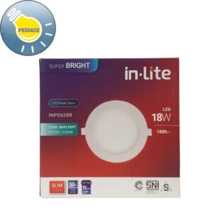 Lampu LED Panel Light Bulat 18W Inlite Inbow SNI - COOL DAYLIGHT 6500K