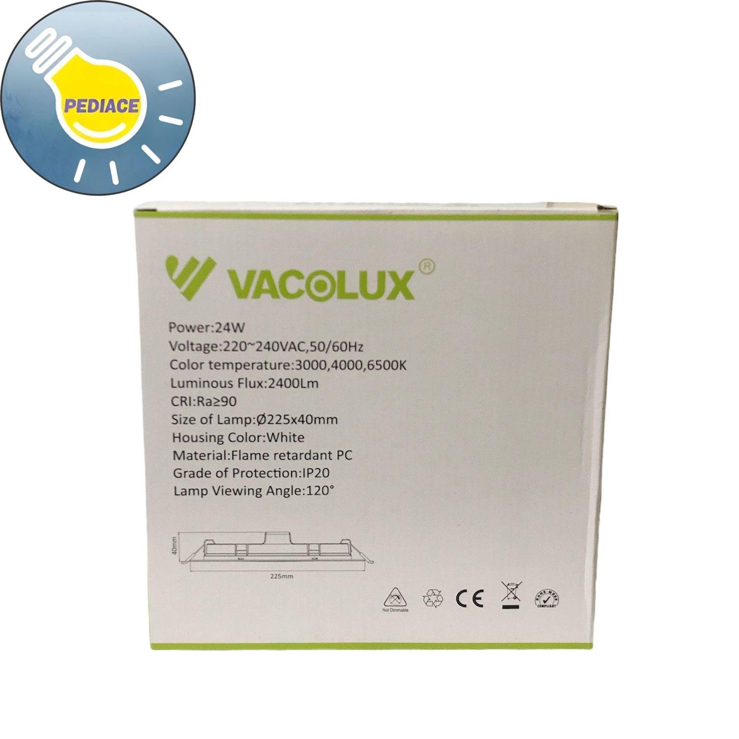 Lampu LED Downlight 24W VACOLUX VL-1802R Bulat Inbow - Changeable CCT - Image 5