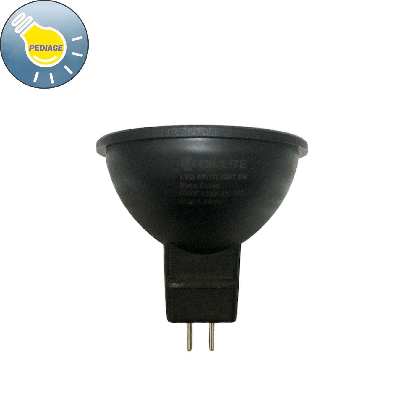 Lampu LED 5W Spotlight MR16 CIVILITE Black Series Cahaya Natural 4000K - Image 4