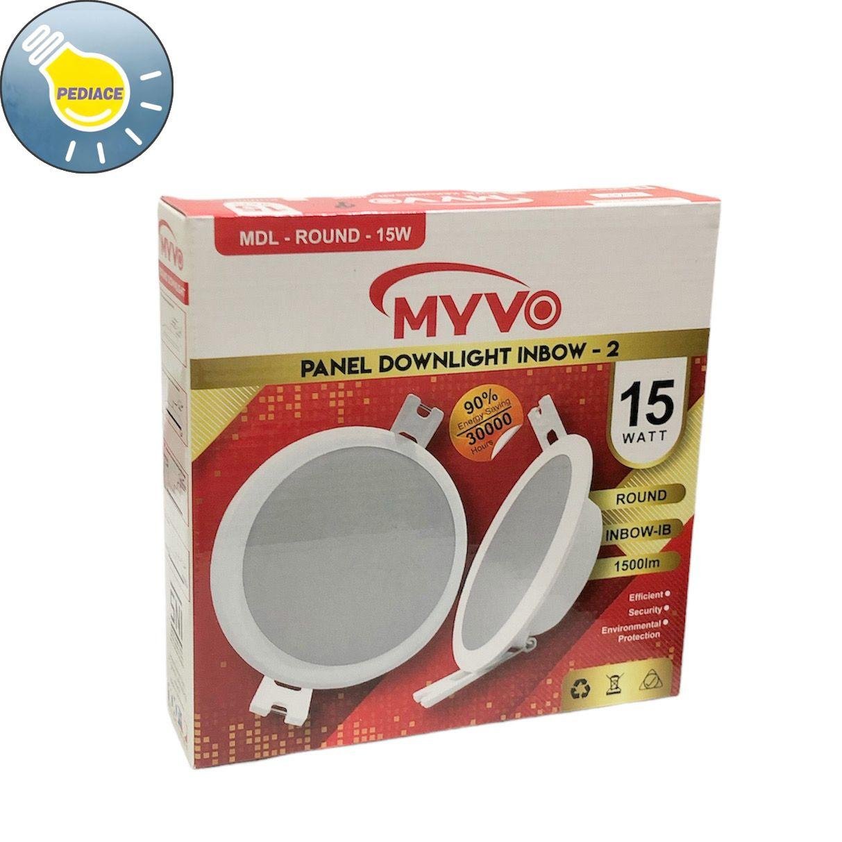 Lampu Downlight 15 Watt MYVO Bulat Inbow / Tanam MDL-Round-15W 1500lm SNI