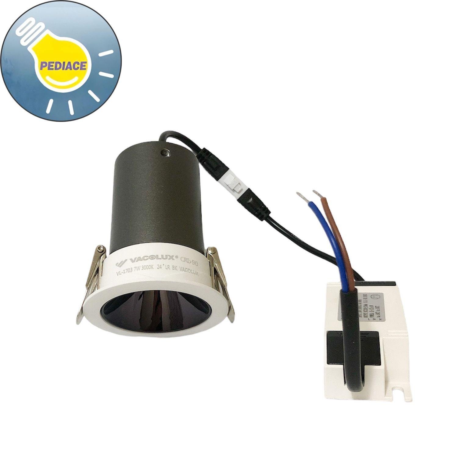 Lampu Downlight LED VACOLUX VL-1703 7W Ceiling Light Warm White 3000K - Image 3