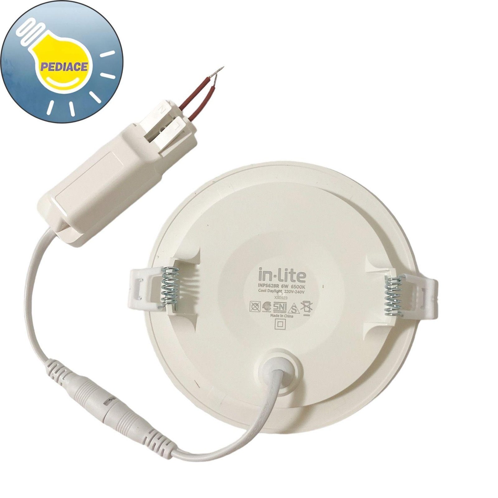 Lampu LED Panel Light Bulat 6 Watt Inlite Inbow Cool Daylight 6500K - Image 3