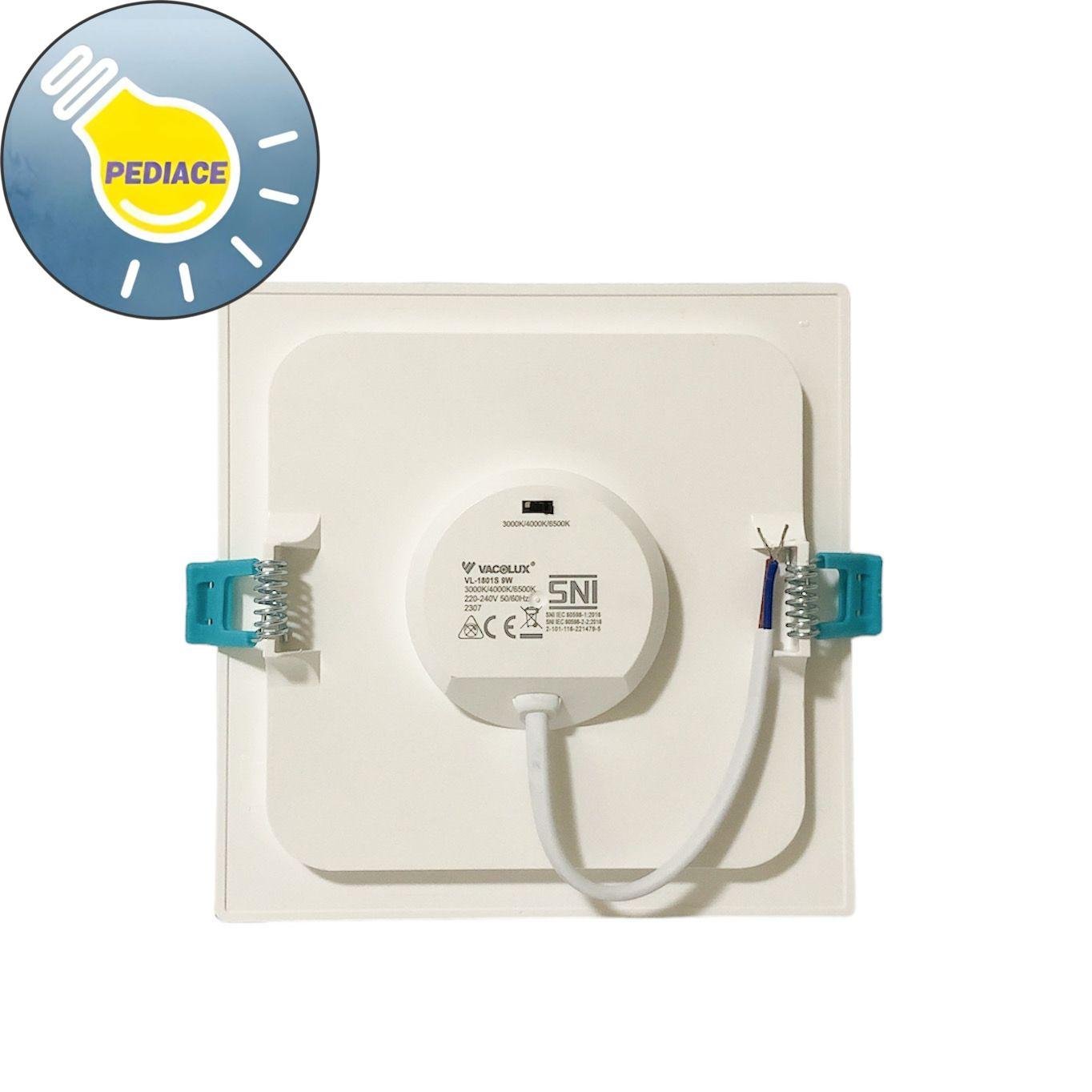 Lampu LED Panel Light 9W VACOLUX Kotak Tanam / Inbow Changeable CCT - Image 3