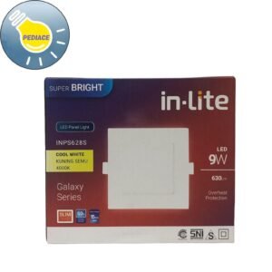 Lampu LED Panel Light Kotak 9 Watt Inlite Inbow SNI - COOL WHITE 4000K