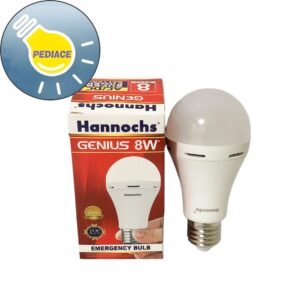 Lampu LED Emergency Hannochs Genius 8W E27 Cahaya Putih SNI