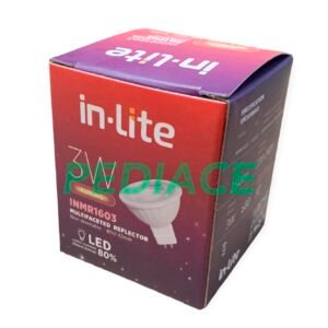 Lampu LED In-Lite sorot 3w mangkok COB 2 kaki tusuk (MR16)