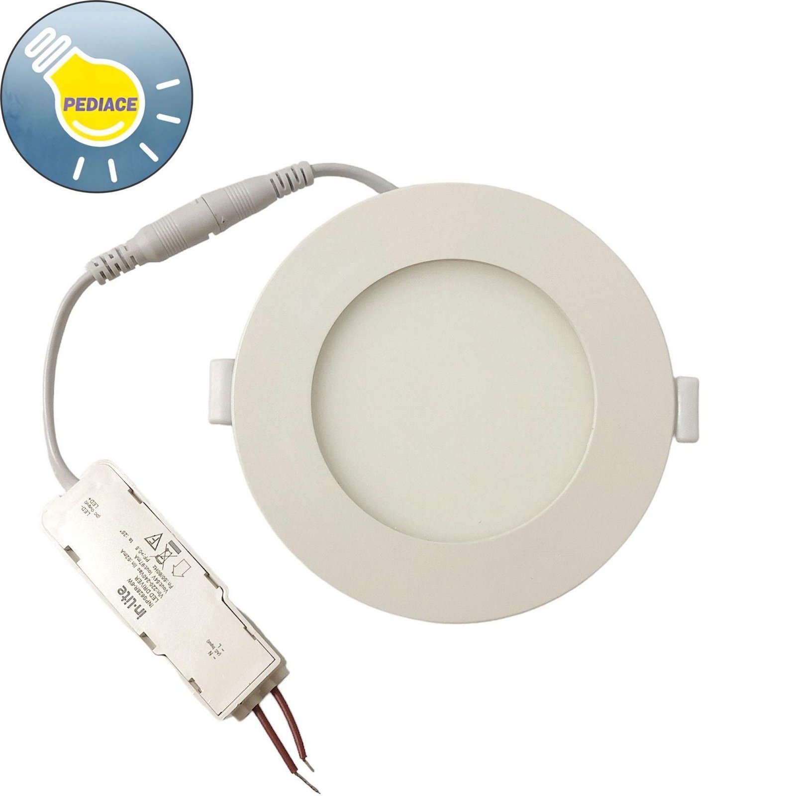 Lampu LED Panel Light Bulat 6 Watt Inlite Inbow Cool Daylight 6500K - Image 2