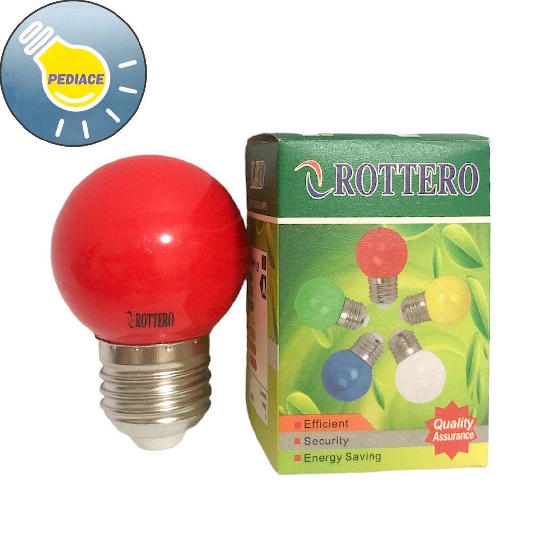 Lampu LED Bulb Dekorasi 1W E27 ROTTERO 1 Watt Lampu Hias 80lm - Merah