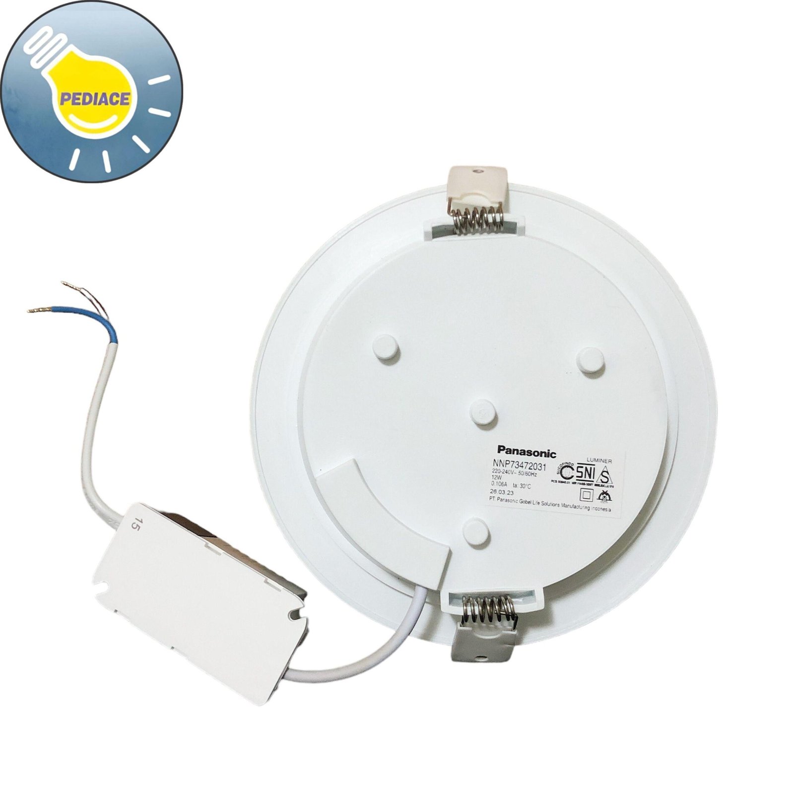 Lampu Downlight Slim Panel LED NEO Panasonic 12W 900lm Warmwhite 3000K - Image 3