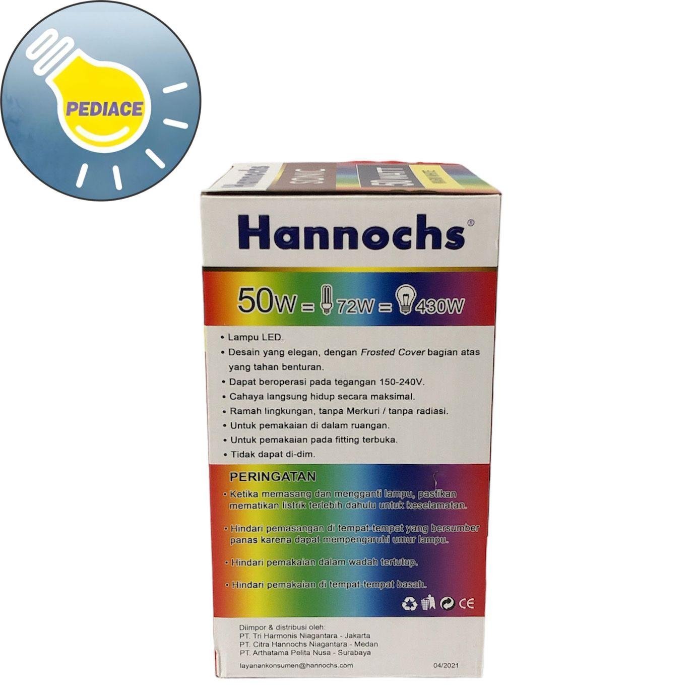 Lampu LED 50 Watt E27 Hannochs Sonic 50W Cahaya Kuning SNI - Image 4