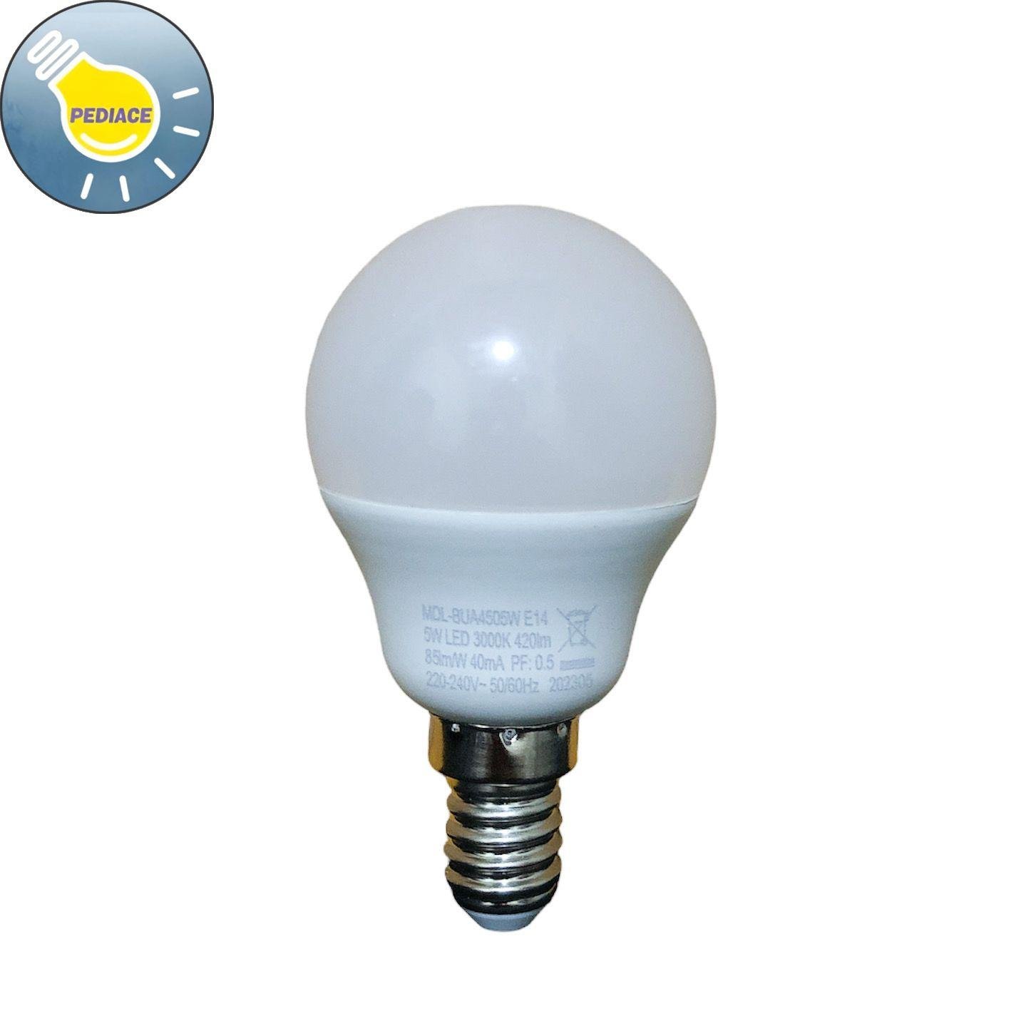 Lampu LED Bohlam 5W E14 MIDEA 5 Watt Cahaya Kuning 3000K 420lm - Image 2