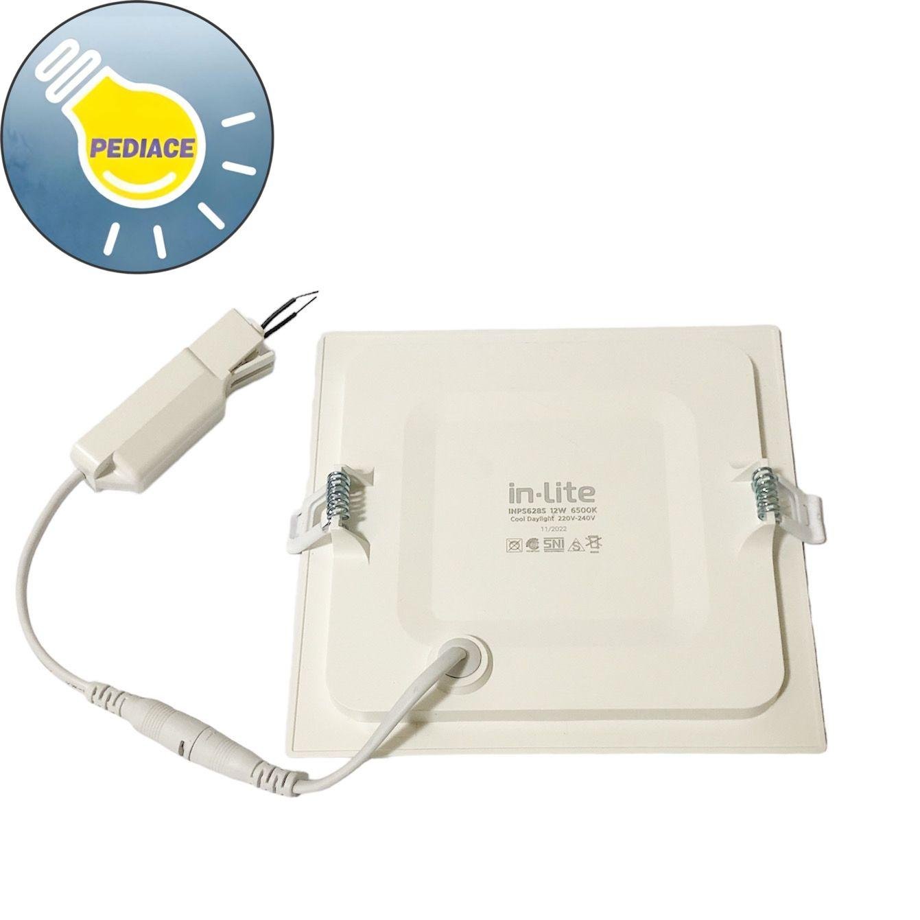 Lampu LED Panel Light Kotak 12W Inlite Inbow SNI - COOL DAYLIGHT 6500K - Image 3