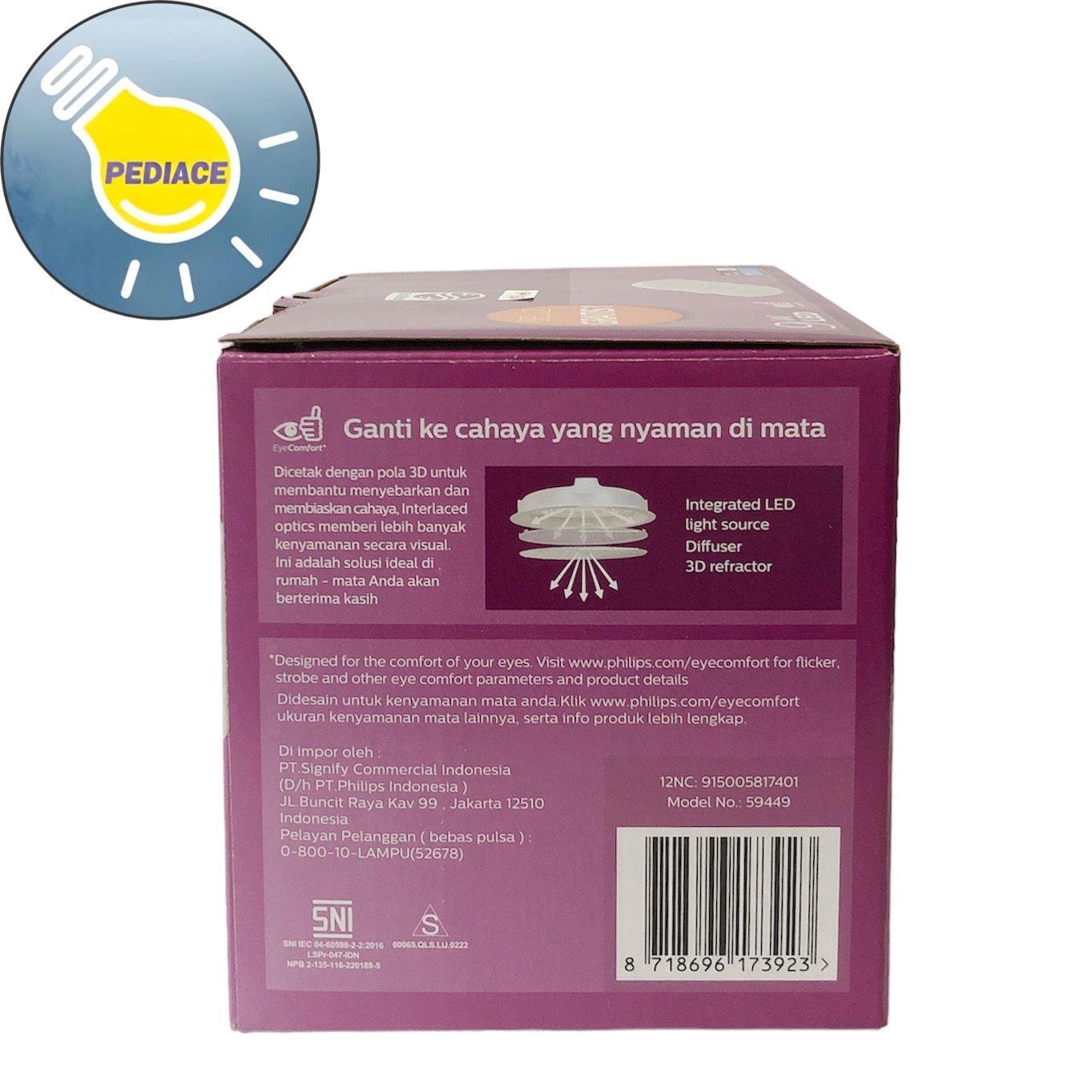 Lampu LED Downlight Meson Panel PHILIPS 9 Watt 6500K Putih 2 Gratis 1 - Image 5