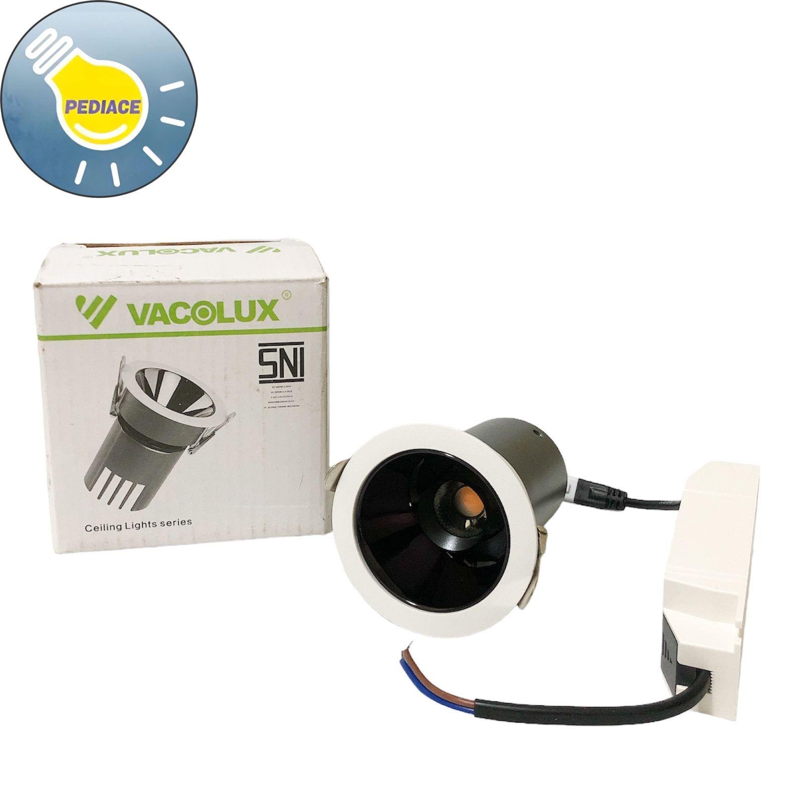 Lampu Downlight LED VACOLUX VL-1703 7W Ceiling Light Warm White 3000K