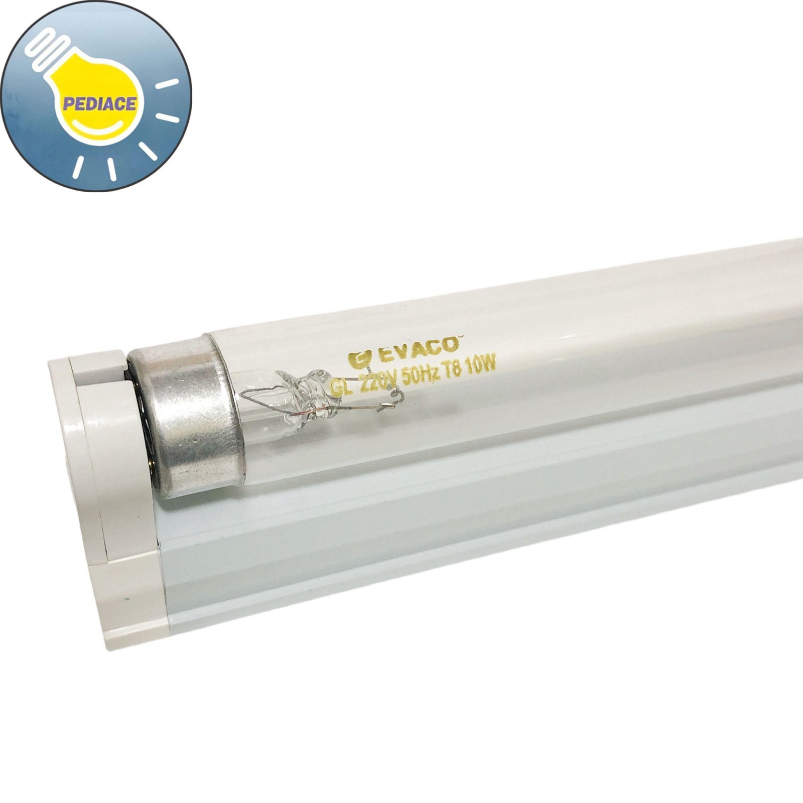 Lampu T8 UV Germicidal 10W Filter Air/Kuman EVACO SET KAP KABEL ON/OFF - Image 3