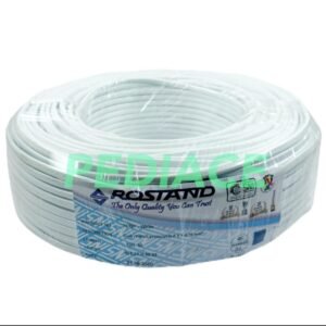 Kabel Listrik 2 x 0.75MM Serabut-Rambut ROSTAND Oval Gepeng 1 Rol 100M
