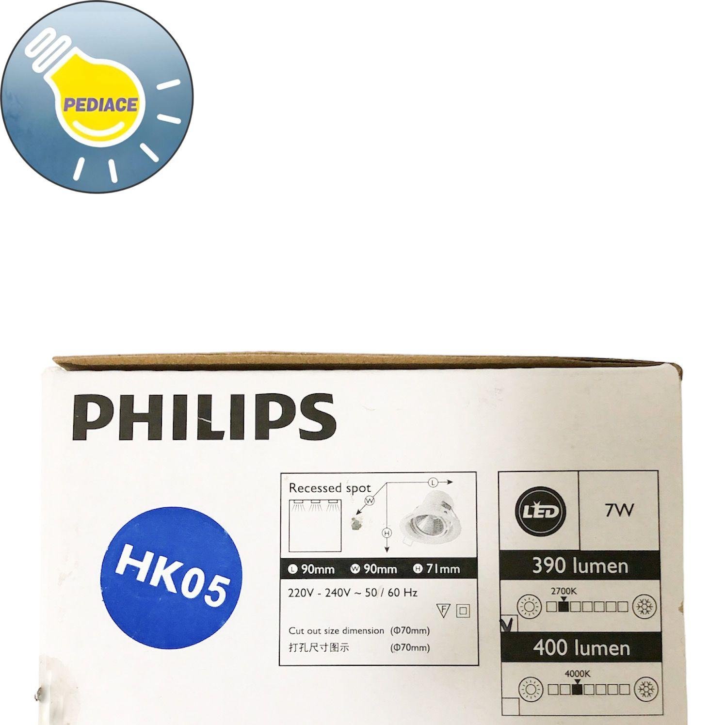 Lampu Downlight LED Spotlight 7W PHILIPS Recessed Spot Pomeron 2700K - Image 5