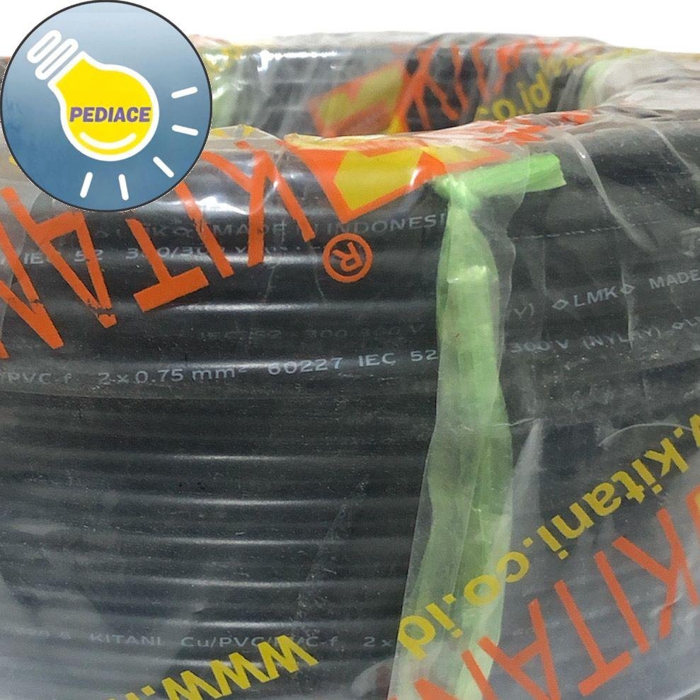 Kabel Listrik 2x0.75 Flexible Serabut NYLHYO HITAM KITANI SNI 50Meter - Image 4