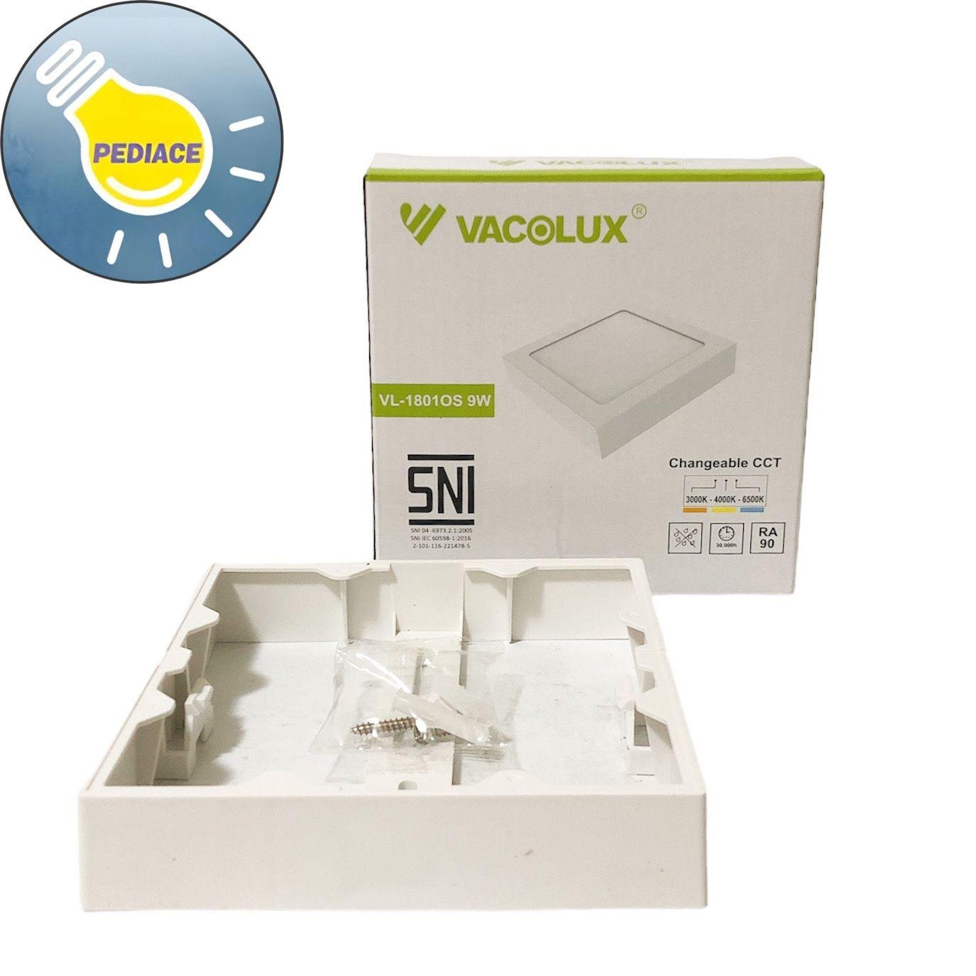 Kap Outbow Tanpa Lampu Khusus VACOLUX 9 Watt - Kotak / Square