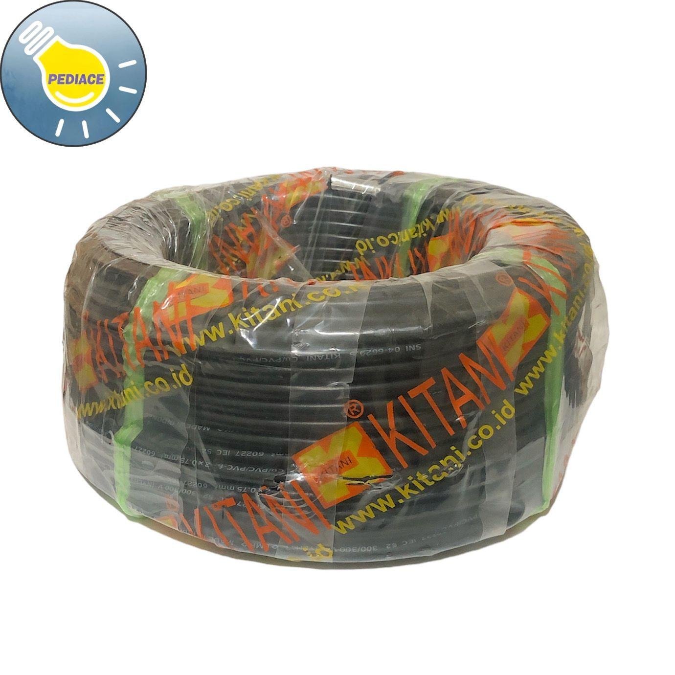 Kabel Listrik 2x0.75 Flexible Serabut NYLHYO HITAM KITANI SNI 50Meter - Image 2