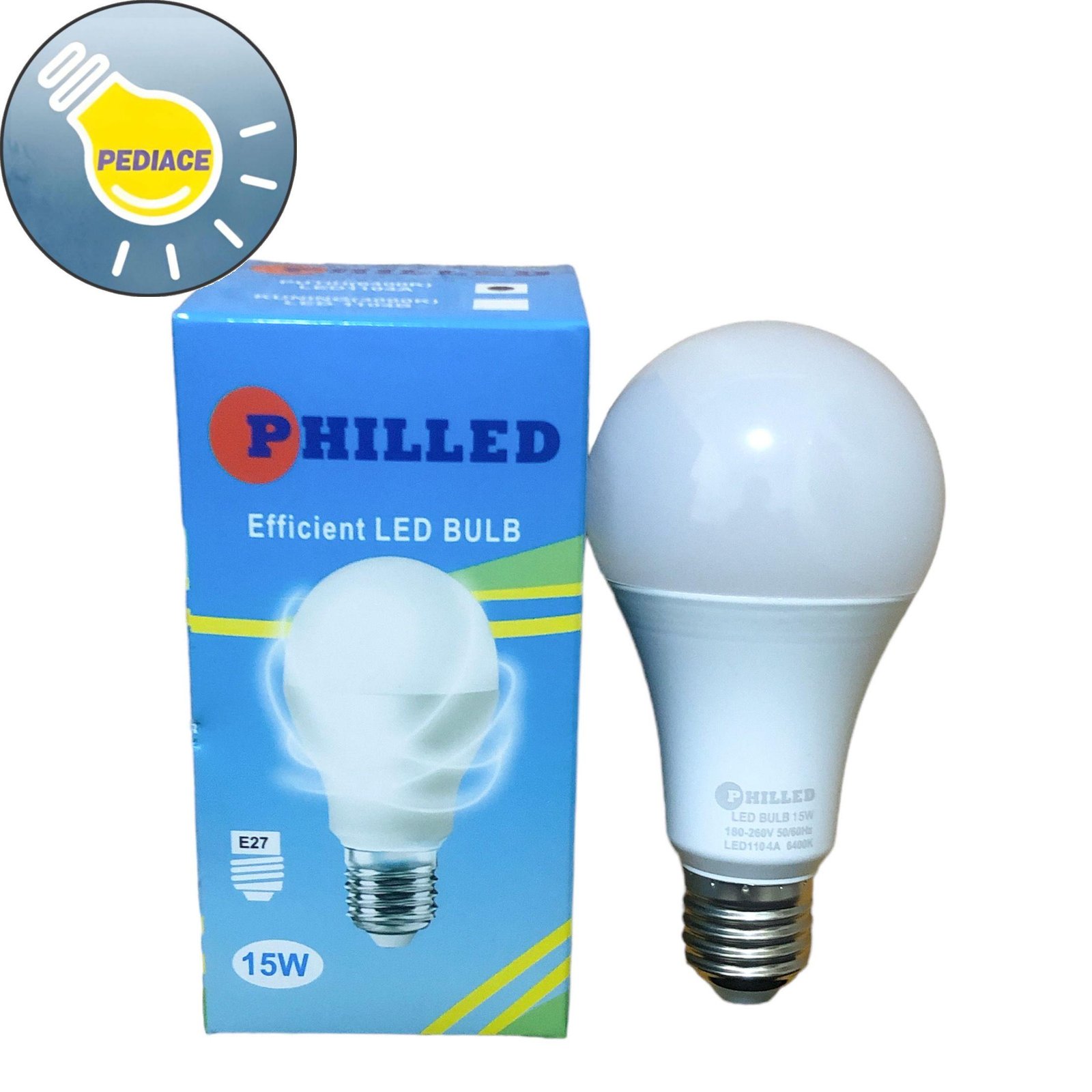 Lampu LED Bulb Philled 15 Watt E27 Cahaya Putih 6400K