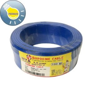 Kabel Tunggal Kawat NYA 1.5mm SUPREME Warna Biru1 Roll 100M