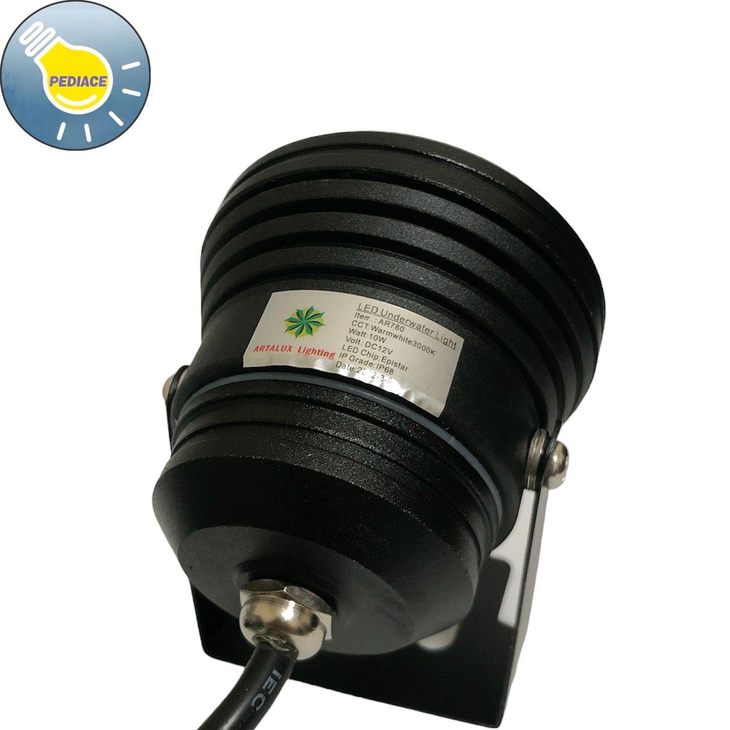 Lampu Kolam LED 10W 12V ARTALUX Sorot Waterproof IP68 Warm White 3000K - Image 2