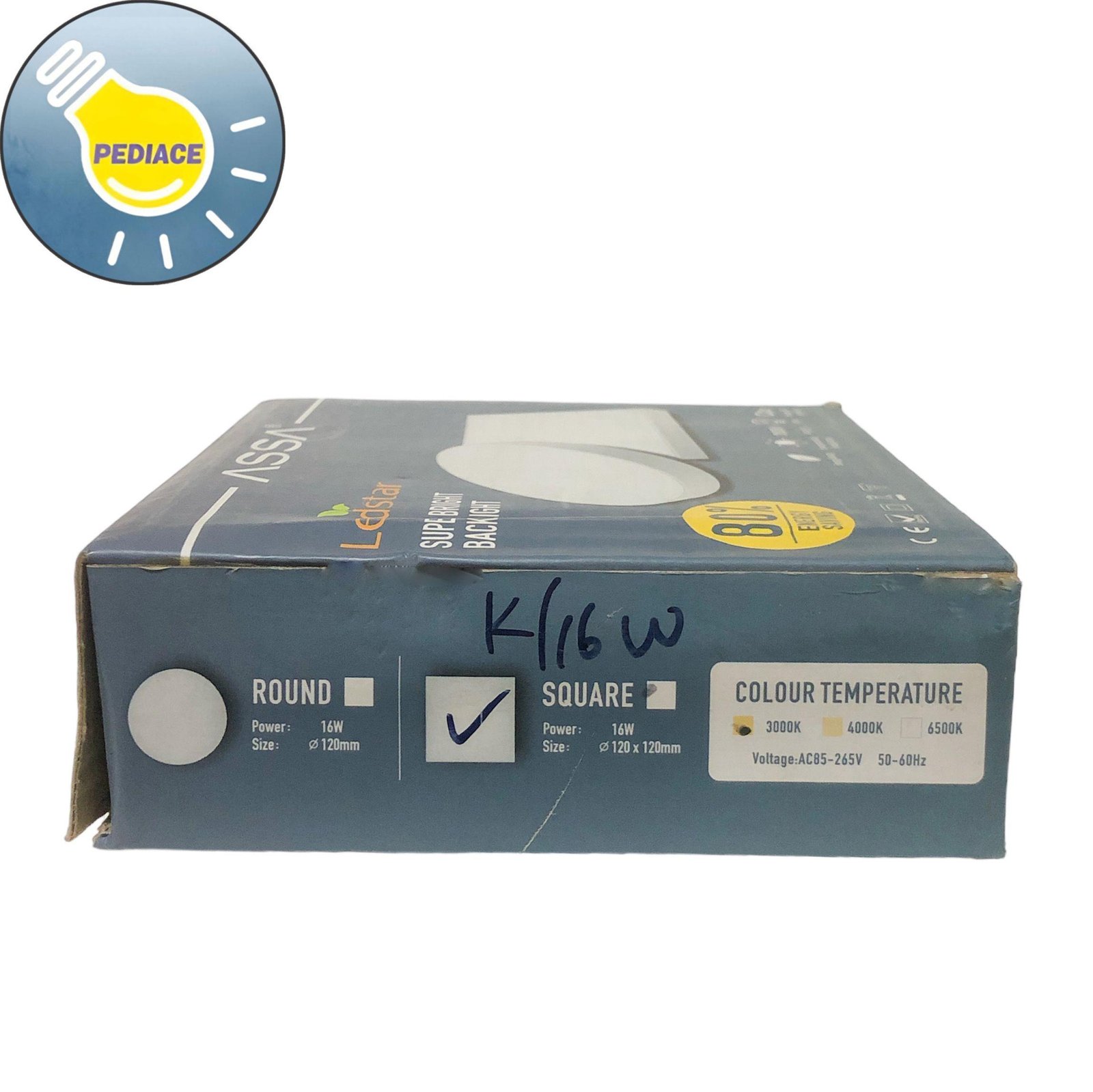 Lampu Downlight 16W Outbow Kotak Panel Light ASSA Ledstar Kuning 3000K - Image 4
