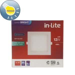 Lampu LED Panel Light Kotak 12W Inlite Inbow SNI - COOL DAYLIGHT 6500K