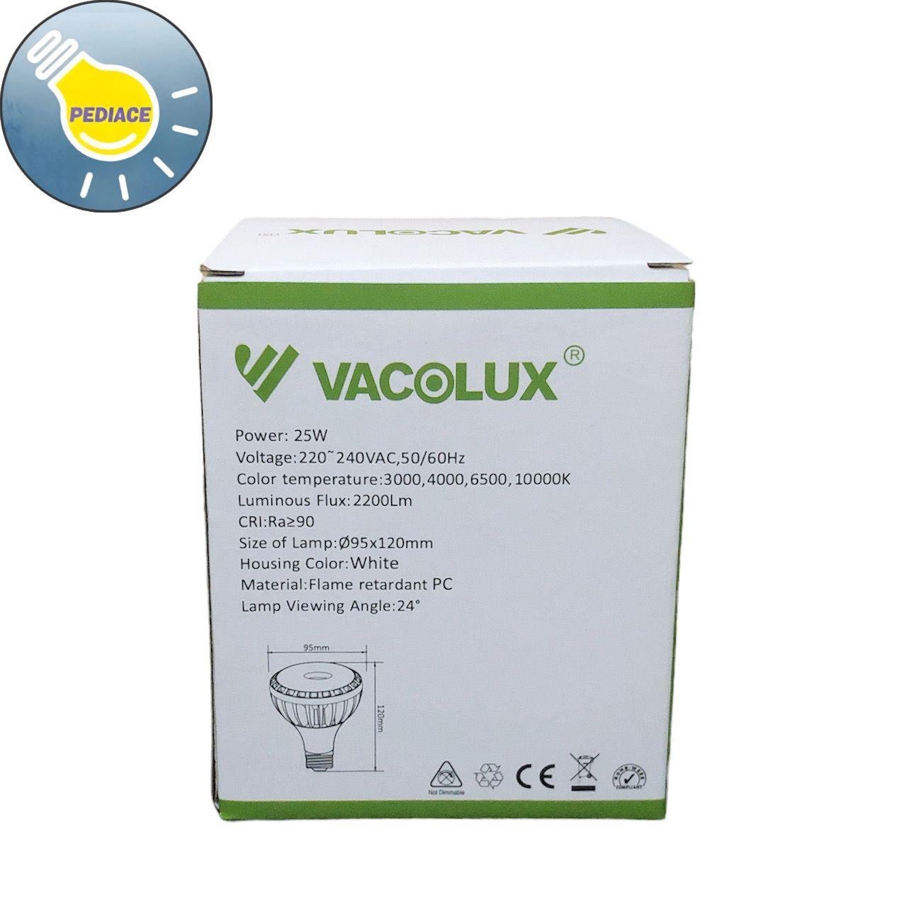 Lampu LED Spotlight PAR30 25W E27 VACOLUX VL-8105 Kuning 3000K SNI - Image 4