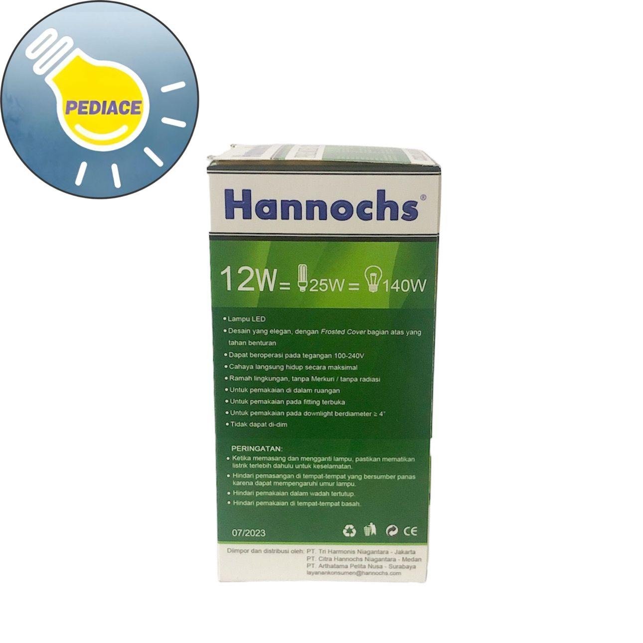 Lampu LED 12 Watt E27 Hannochs PREMIER 12W Cahaya Putih SNI - Image 4