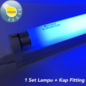 Lampu UV Nyamuk UVA UV-A Ultraviolet BL T8 20W SET KOMPLIT 61.5cm