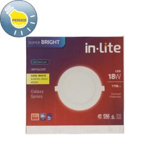 Lampu LED Panel Light Bulat 18W Inlite Inbow SNI - COOL WHITE 4000K