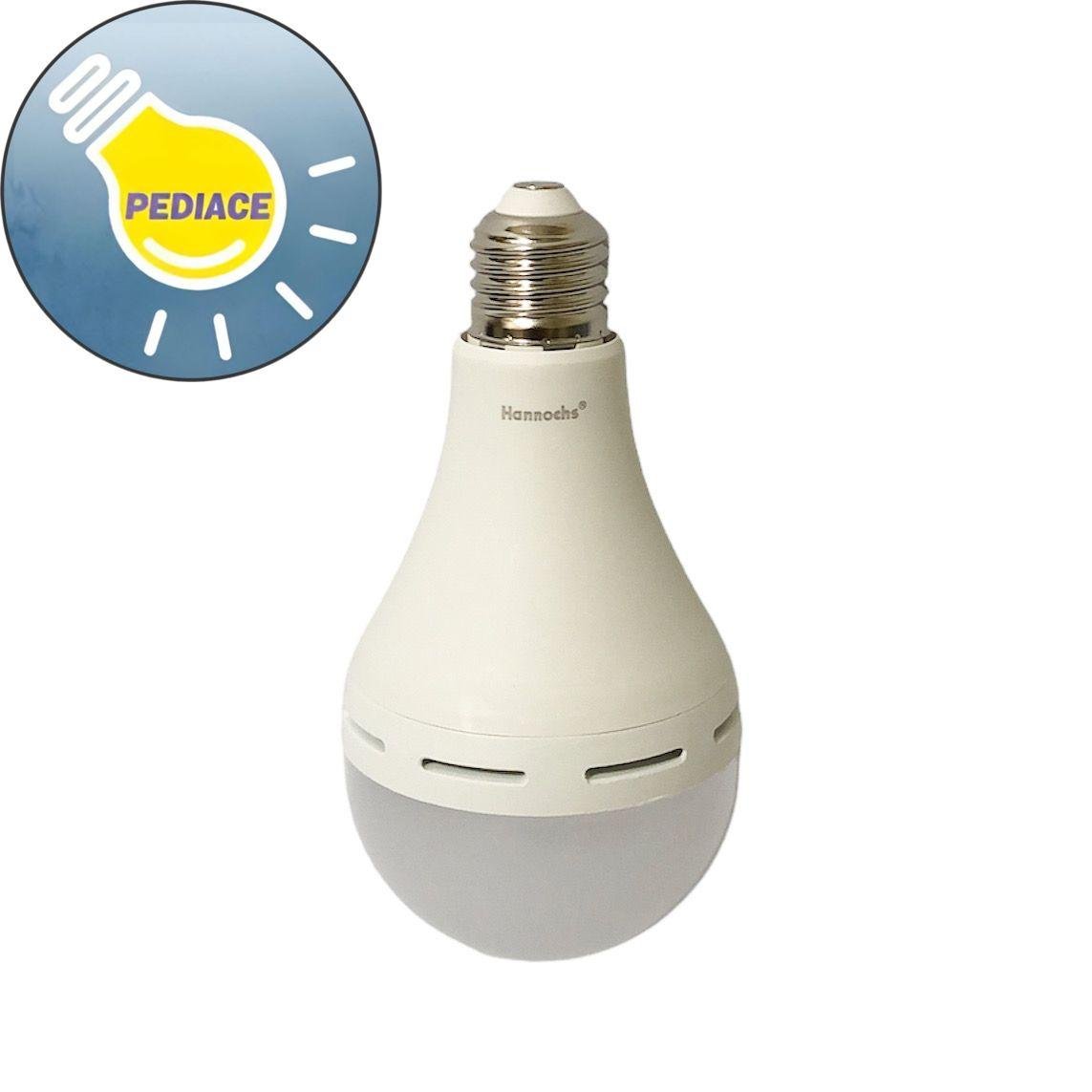 Lampu LED Emergency Hannochs Genius 12W E27 Cahaya Putih SNI - Image 2