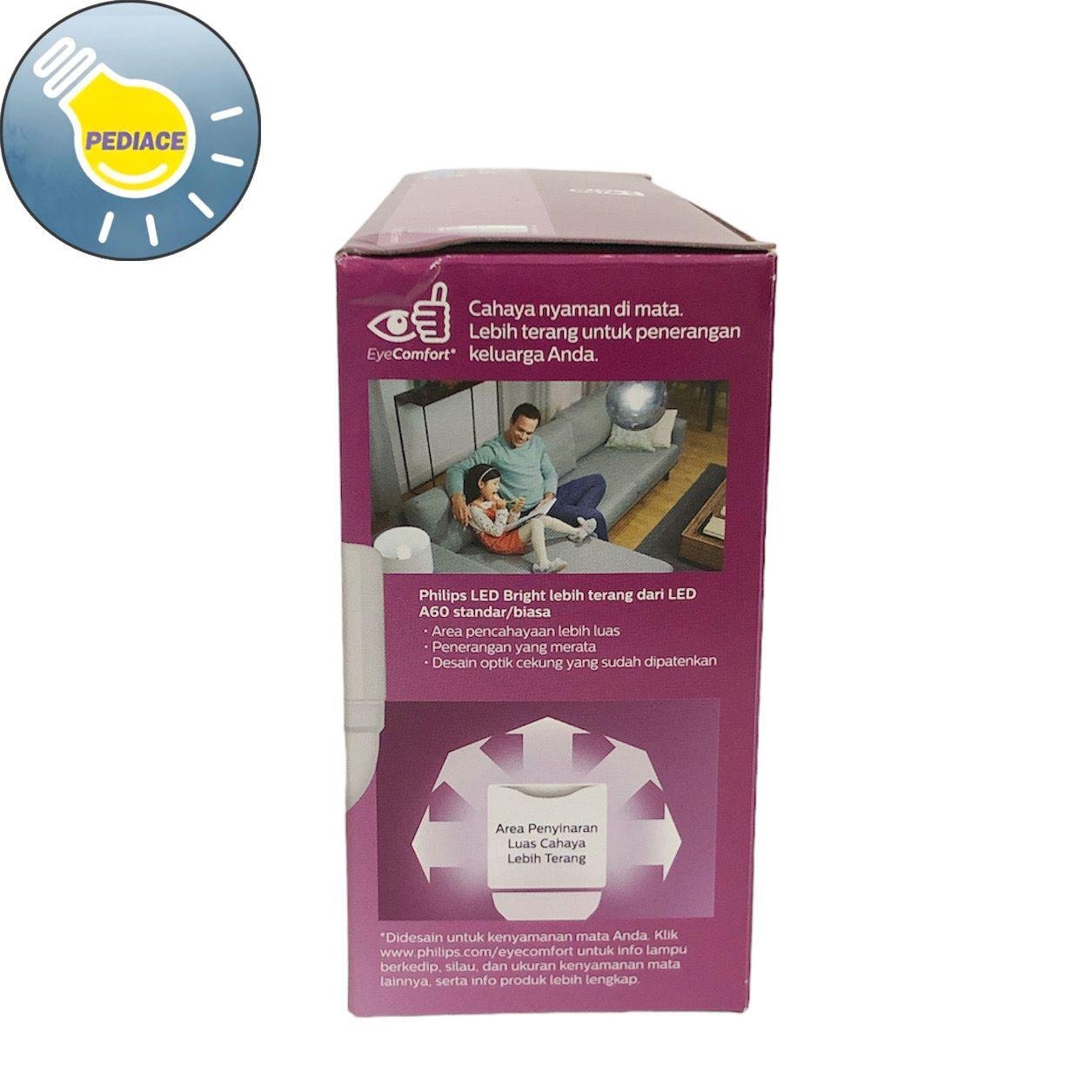 Lampu LED Bulb 13W PHILIPS LEDBright E27 6500K Cahaya Putih 2 Gratis 1 - Image 5