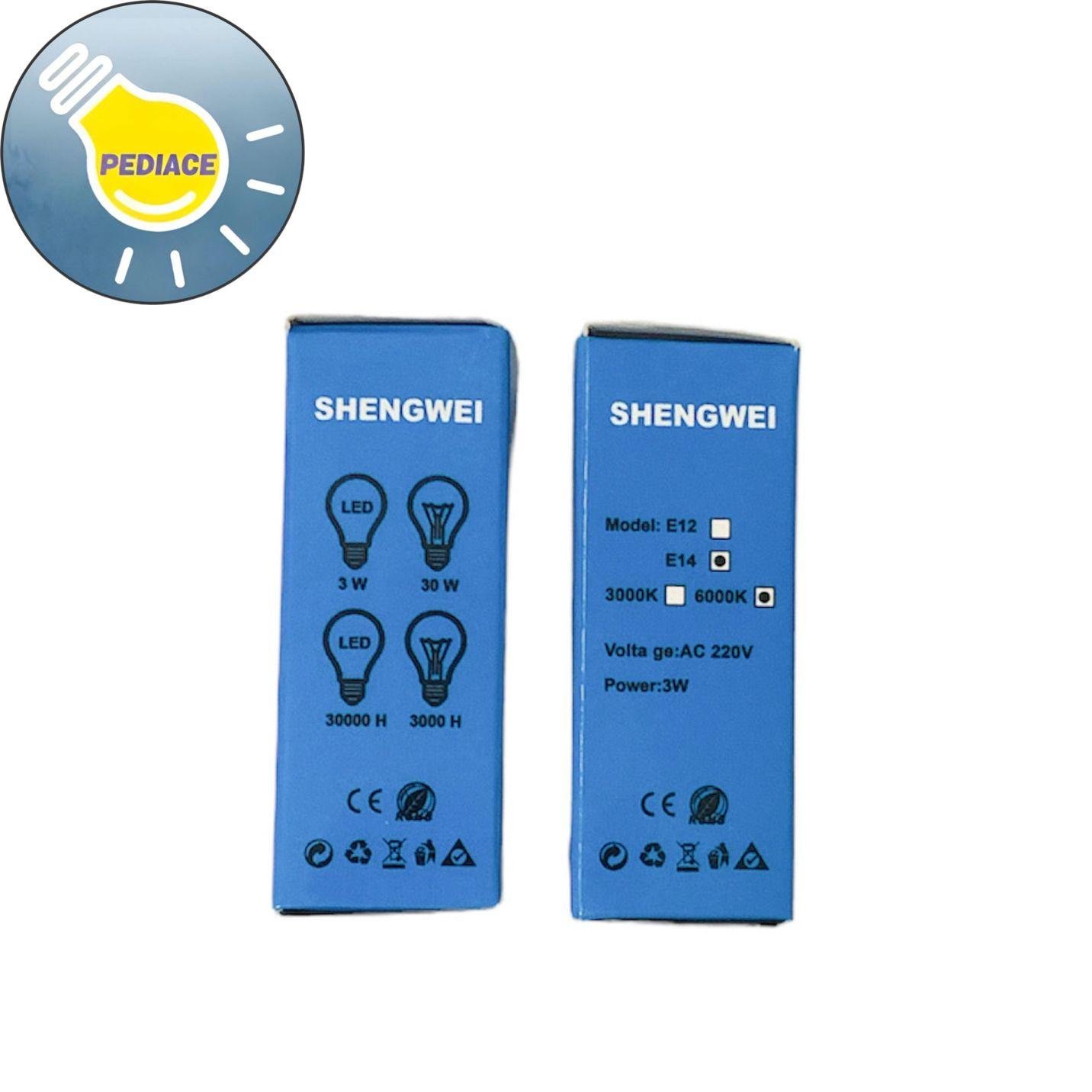 Lampu Kulkas SHENGWEI E14 LED Refrigerator Lamp 3W - WHITE 6000K - Image 3