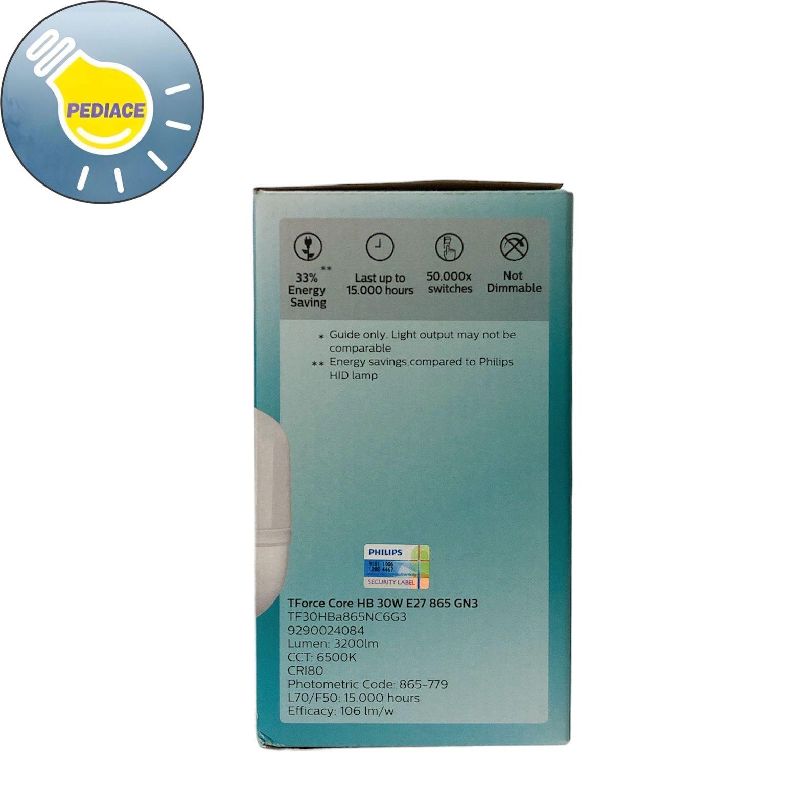 Lampu LED 30W PHILIPS T Force Core 30 Watt E27 Cahaya Putih 6500k SNI - Image 3